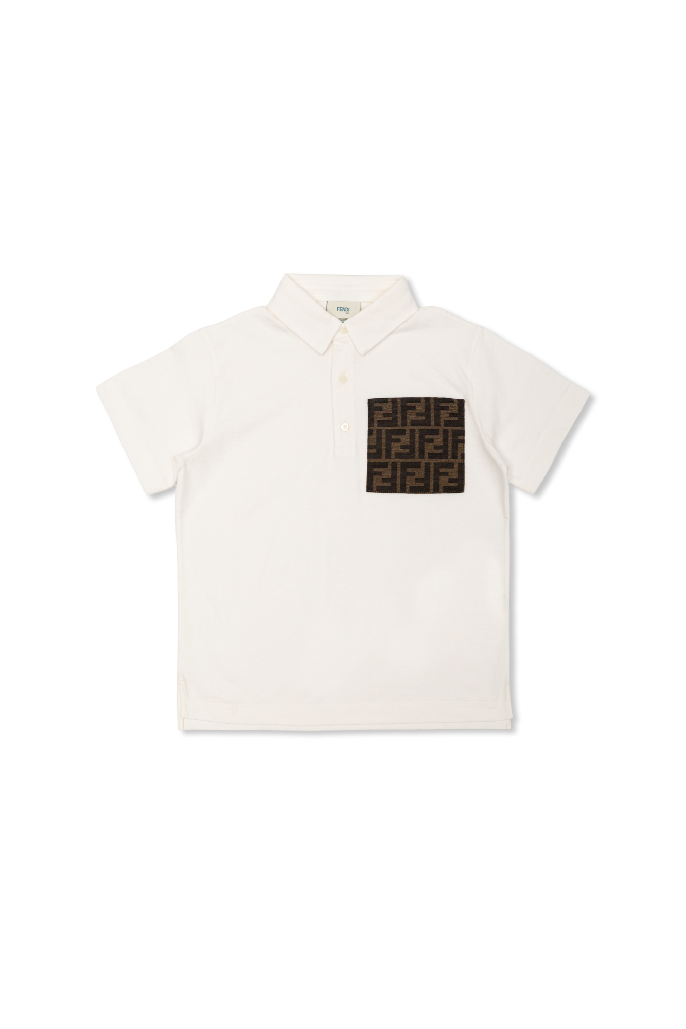 White Polo with pocket Fendi Kids - Vitkac Italy